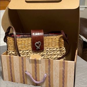 Brighton vintage woven bag in box
